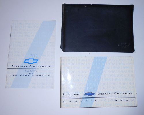 1996 chevrolet cavalier   owner&#039;s manual and other literature