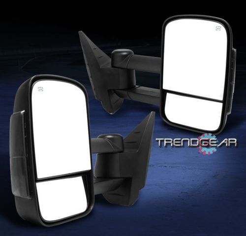 07-13 chevy avalanche silverado sierra towing extendable power heated led mirror