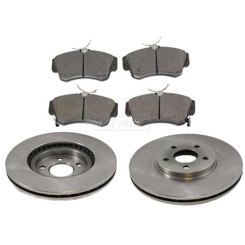 01-09 chrysler pt cruiser front disc brake pads & rotors kit set ceramic