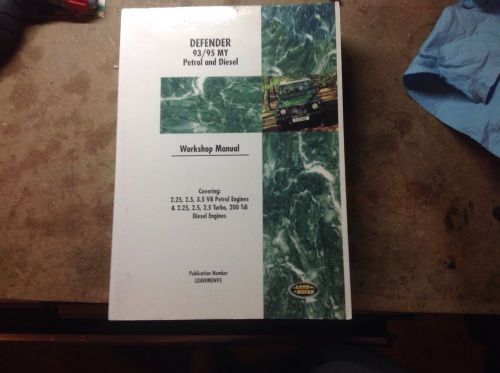 1993-1995 land rover defender workshop manual petrol/ diesel