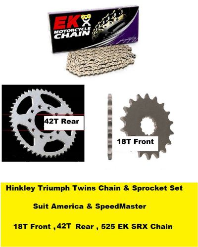 Triumph america,speedmaster drive chain kit... chain +  front &amp; rear sprocket