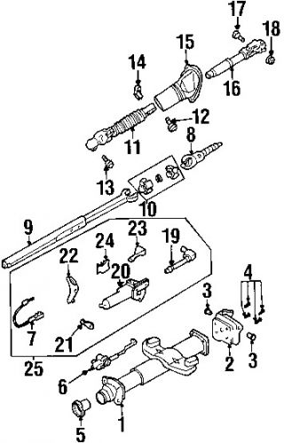 Gmc\chevrolet\cadillac 26094827 genuine oem shift actuator