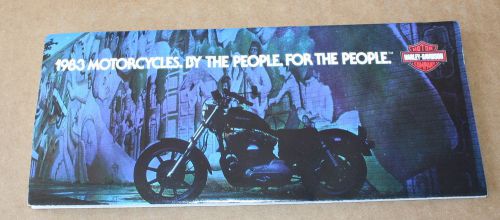 Original harley davidson 1983 sales brochure nos shovelhead sportster fl fx (800