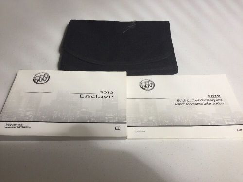 2012 buick enclave owners manual set w/ case &amp; free shipping