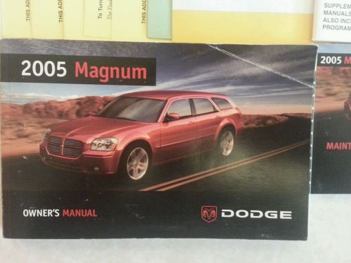 2005 dodge magnum owner&#039;s manual