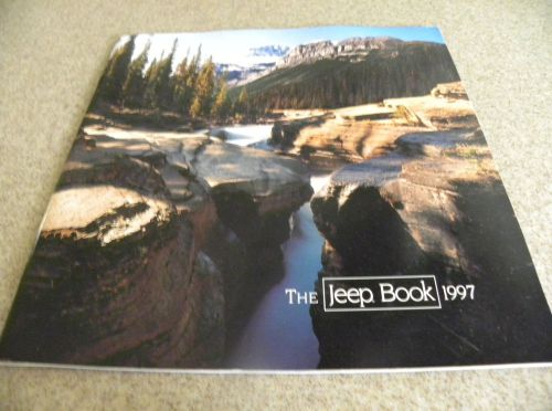 The jeep book 1997 original sales brochure wrangler/cherokee/grand cherokee