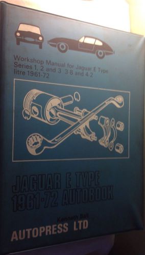 1972 mopar • jaguar • service manual hc book e-type mechanic grease monkey