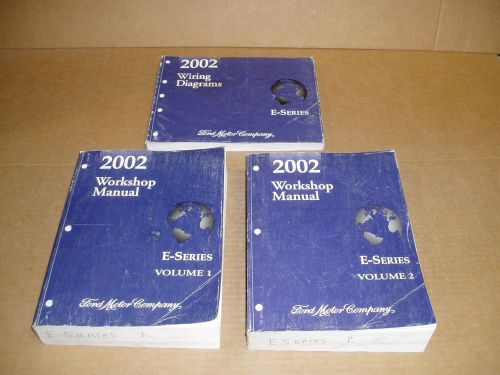 2002 ford econoline van e150 e250 e350 service shop dealer repair manual wiring