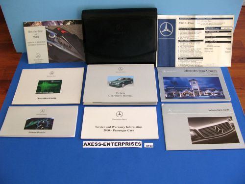 00 2000 mercedes w210 t e e320 wagon 4matic owners manuals driver books set h163