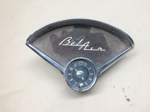 Oem 1955-56 chevy bel air radio speaker bezel