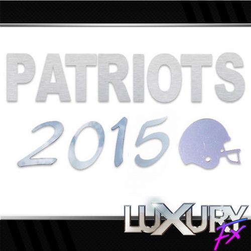 13pc. luxury fx stainless steel patriots 2015 &amp; helmet emblem