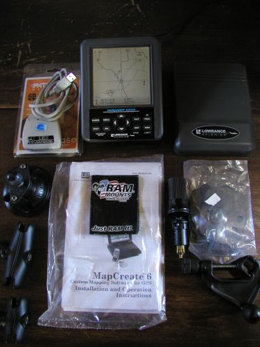 Lowrance avionics lei airmap 1000 gps+waas receiver w/ jeppesen sd card &amp; mount