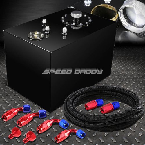 12 gallon top-feed coated fuel cell gas tank+cap+level sender+steel line kit