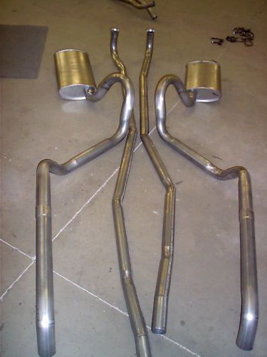 1966 pontiac gto, lemans &amp; tempest dual exhaust system, 304 stainless