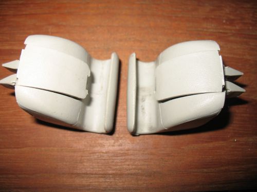 2001-2007 ford escape  sun visor clips set (2) light gray