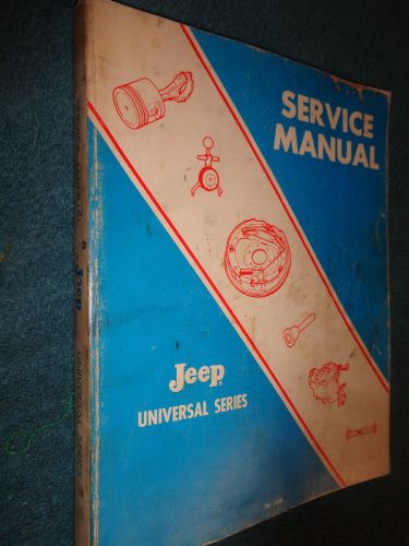 1968-1971 jeep shop manual / original universal cj &amp; dj models 1969 1970