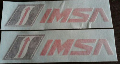 Imsa 2pcs racing decals stickers nhra offroad hotrods nmca drags le mans