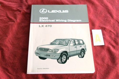 2000 lexus lx 470 electrical wiring diagram oem shop manual lx470 lexus