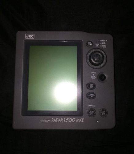 Jrc radar 1500 mk ii read description