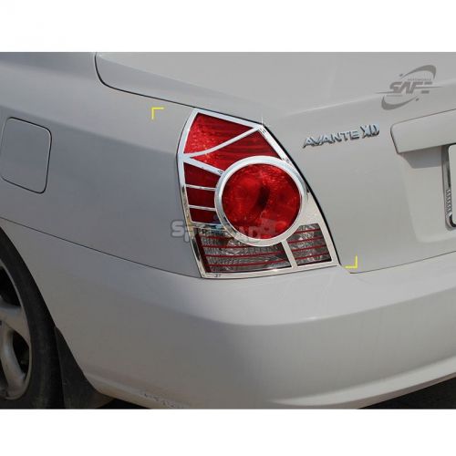 Chrome tail lamp cover k-541 for hyundai elantra / avante xd 4dr 2003-2005