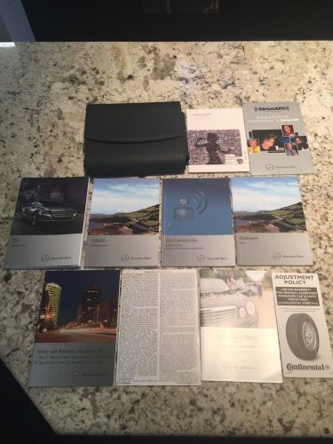 2012 mercedes cls owners manual set with case