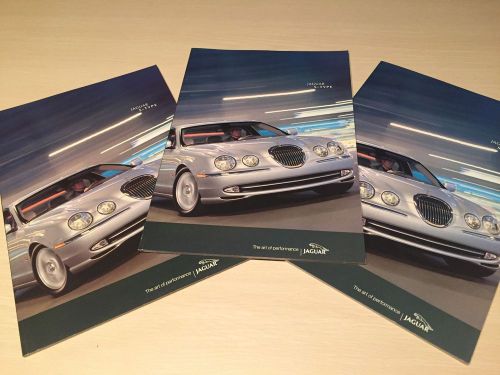 Jaguar s-type 2002 brochure - lot of 3 brochures