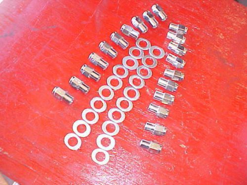 20 keystone uni-lug mag wheel 3/4 shank lug nuts &amp; centered washers,7/16 rat rod