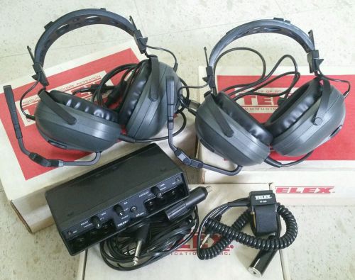 Pilot usa bundle telex proair 2000e headsets pt-300 ptt tc-200 intercom clark