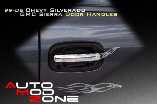 99-06 chevy silverado chrome 2 door handle covers center trim cover