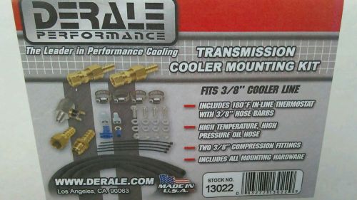 Derale 13022 transmission cooler plumbing kit with thermostat