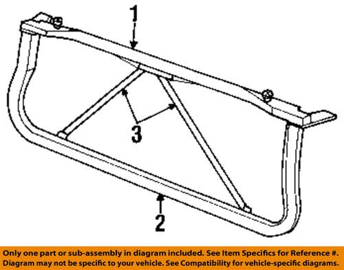 Dodge oem 55234644 radiator support-lower tie bar brace