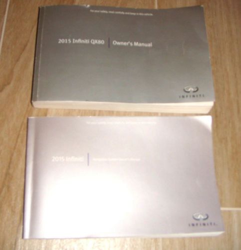 2015 infiniti qx80 full owners manual w/ navigation factory oem