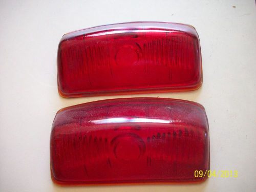 Nos 1942 plymouth  mopar tail light lenses glass pair