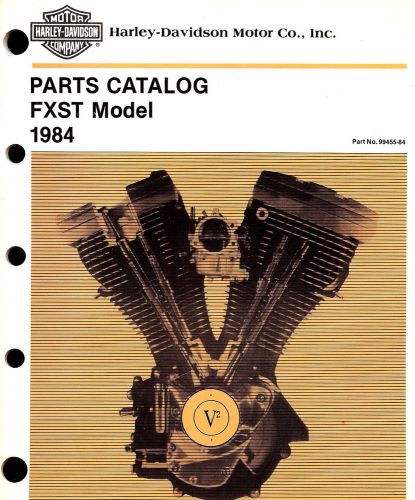 1984 harley-davidson fxst softail parts catalog manual -softail fxst