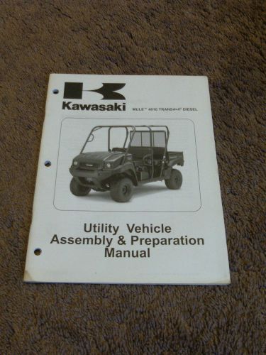 2009 kawasaki mule 4010 trans4x4 diesel kaf950g9f assembly set up manual