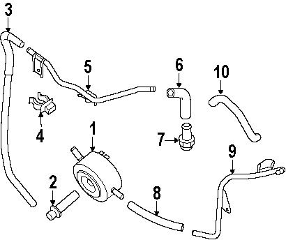 Nissan 21305ea21a genuine oem oil cooler