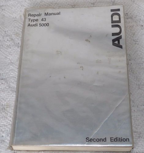 1978 audi 5000 factory repair shop manual 1978