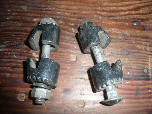 Vintage fog lamp bumper brackets pre-war citroen 11cv marchal