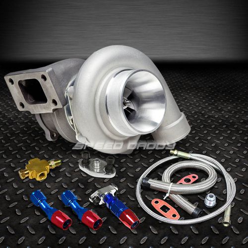 Gt35 gt3582 gt3540 ar.70 float bearing 500+hps turbo charger+oil feed+drain line