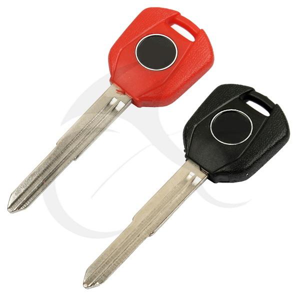 Black red blank key uncut blade for honda cbr929 2000-2001 cbr954 2002-2003 