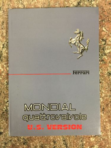 1983 ferrari mondial quattrovalvole owner&#039;s manual