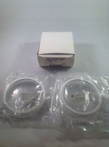 Mercury white bezel plastic (set of 2) 879872 marine boat