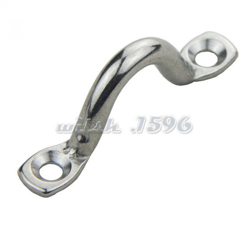 10pcs bimini top pad eye straps footman&#039;s loop 6mm stainless steel marine boat