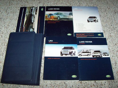 2007 land rover lr3 owner owner&#039;s manual user guide se hse 4.0l v6 4.4l v8 4x4