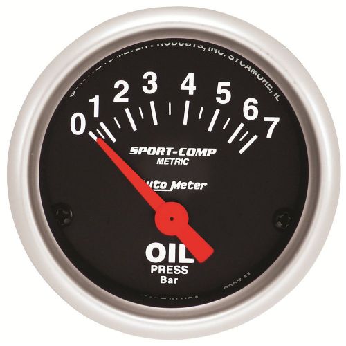 Auto meter 3327-m sport-comp; electric metric oil pressure gauge