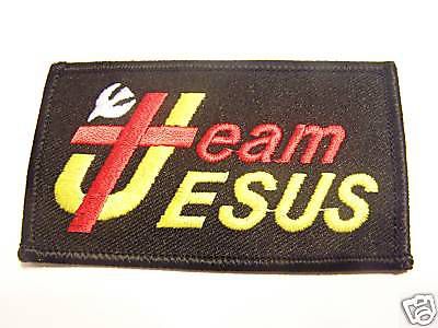 #0561 christian motorcycle vest patch team jesus