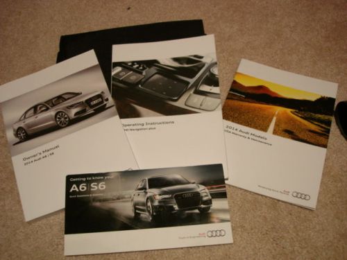 2014 audi a6, s6  owner manual books  complete set