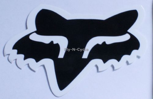 Fox racing black fox head 2.5&#034; inch stickers decals