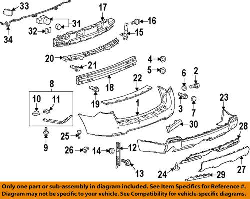 Gm oem 92229605 rear bumper-reverse sensor