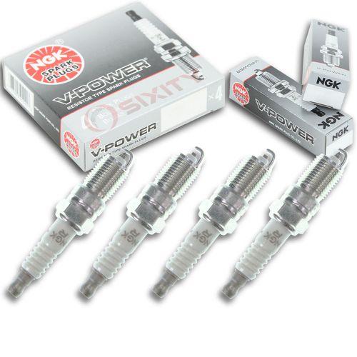 4pcs crusader 8.1l mp ngk v-power spark plugs 385 hp gm v8 kit set engine ul